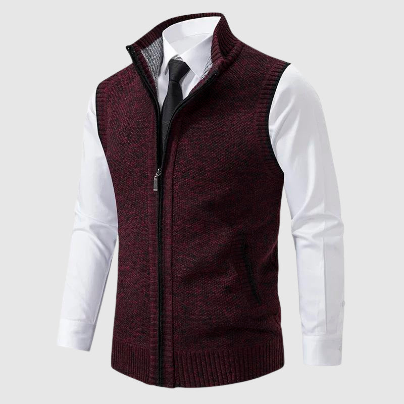 François Blanchet Zip-Up Sweater Vest