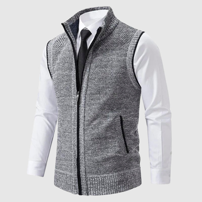 François Blanchet Zip-Up Sweater Vest