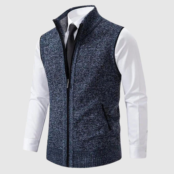 François Blanchet Zip-Up Sweater Vest