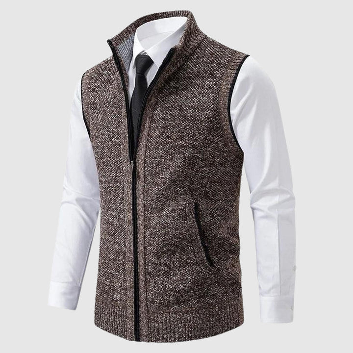 François Blanchet Zip-Up Sweater Vest