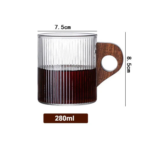 Rondott Wooden Glass Mug