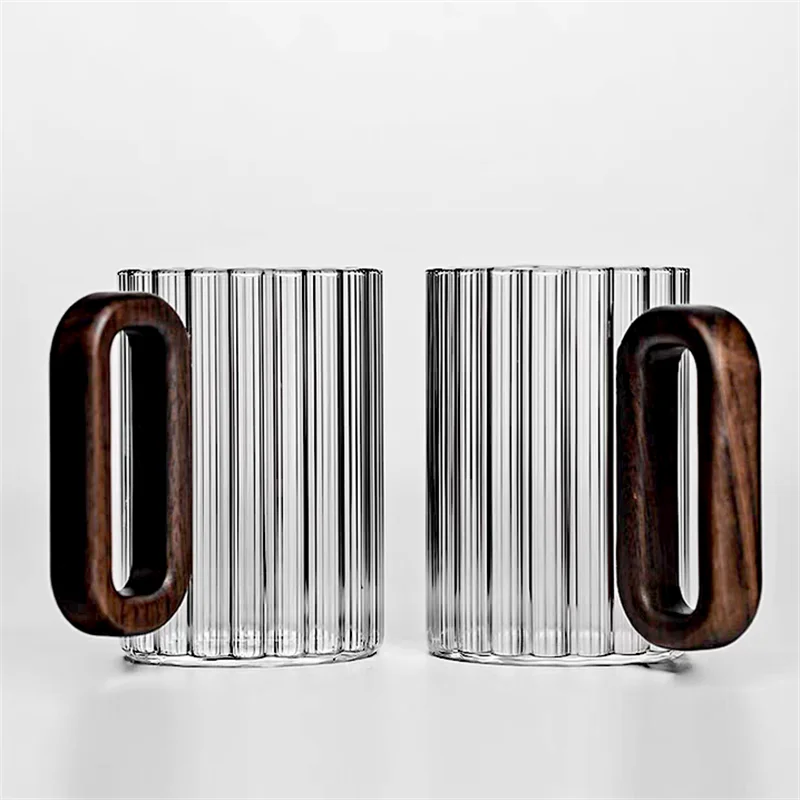 Pavina Striped Glass Mug