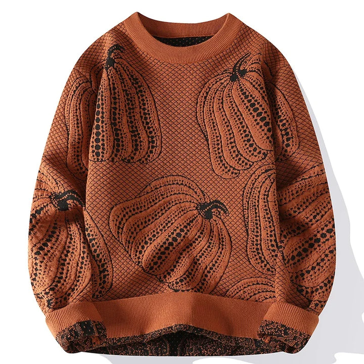 Harvest Embroidered Pullover Sweater