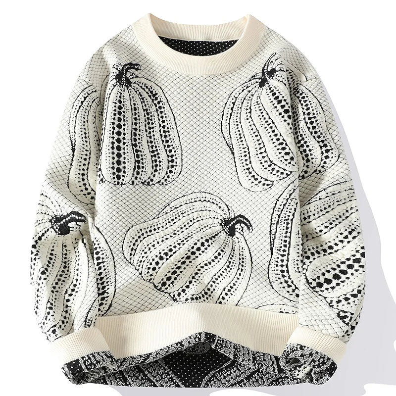 Harvest Embroidered Pullover Sweater