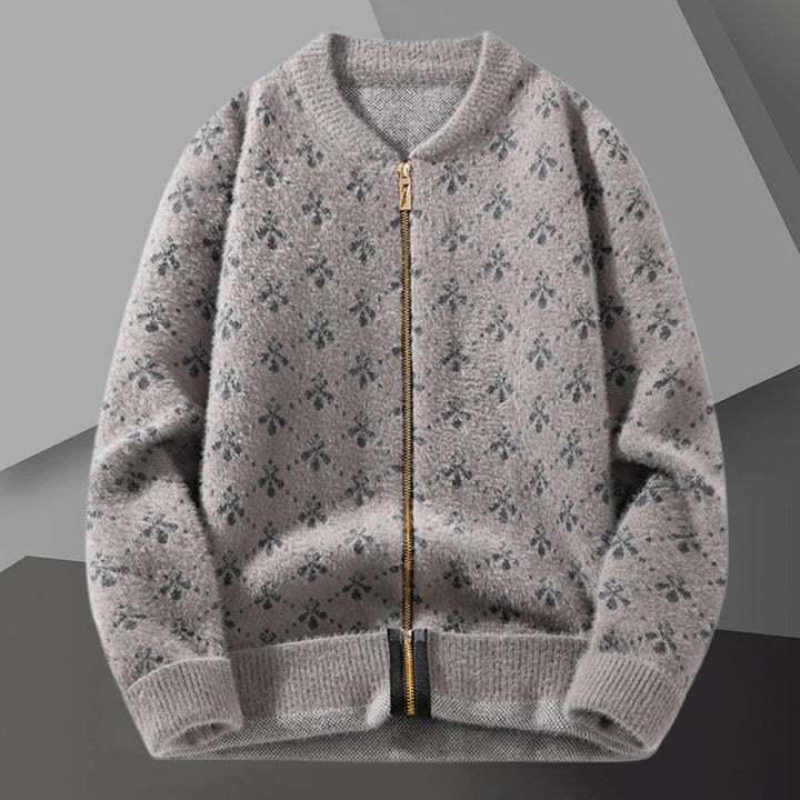 Pinnacle Patterns Thickend Wool Zip Cardigan