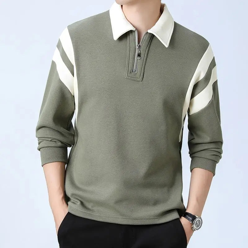 Brunson Half Zip Spliced Pullover