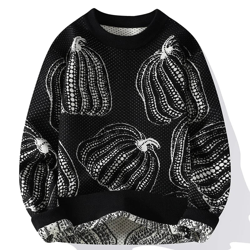 Harvest Embroidered Pullover Sweater