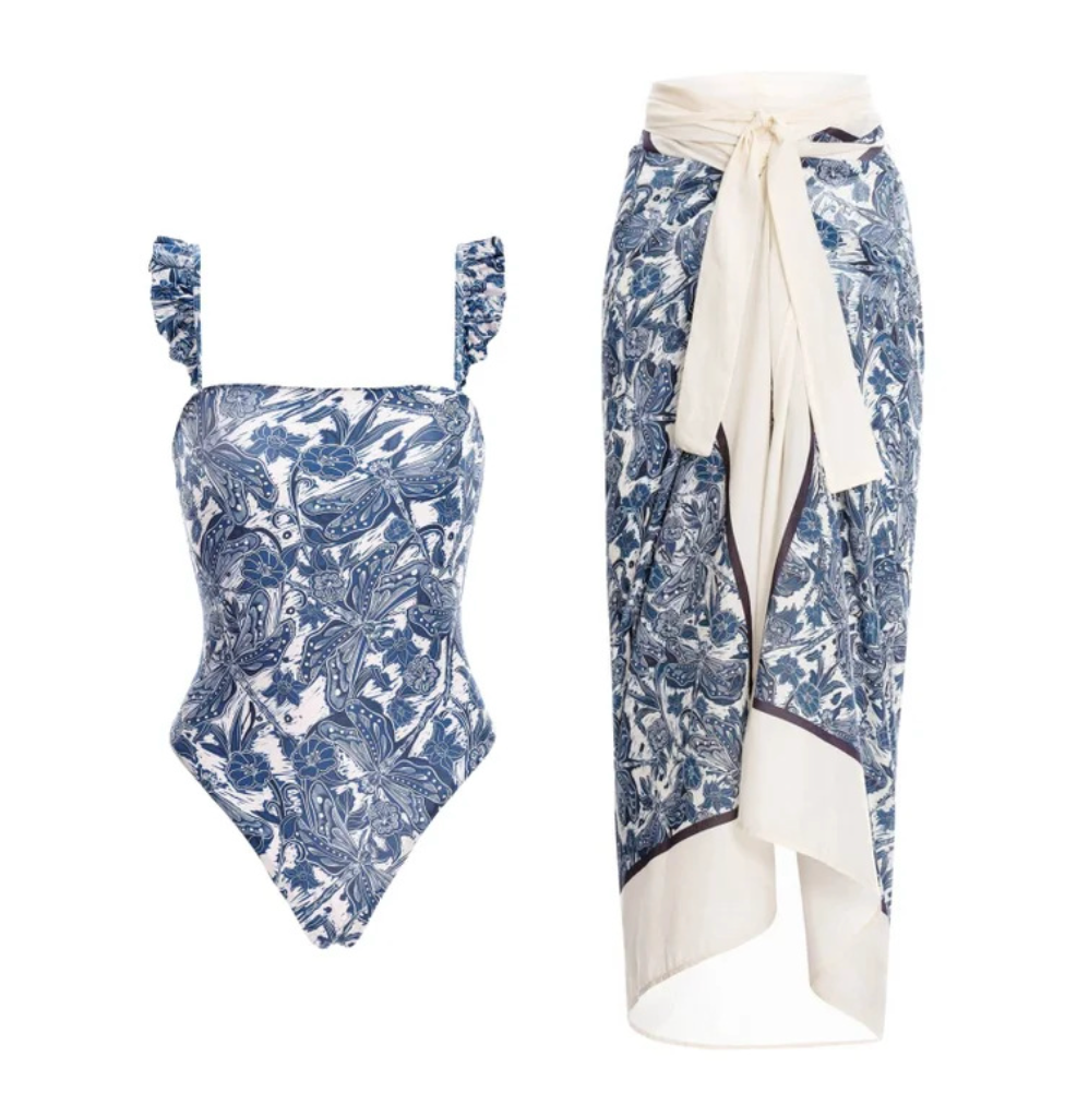 Blue Dragonfly 2 & 3-Piece Swim Set