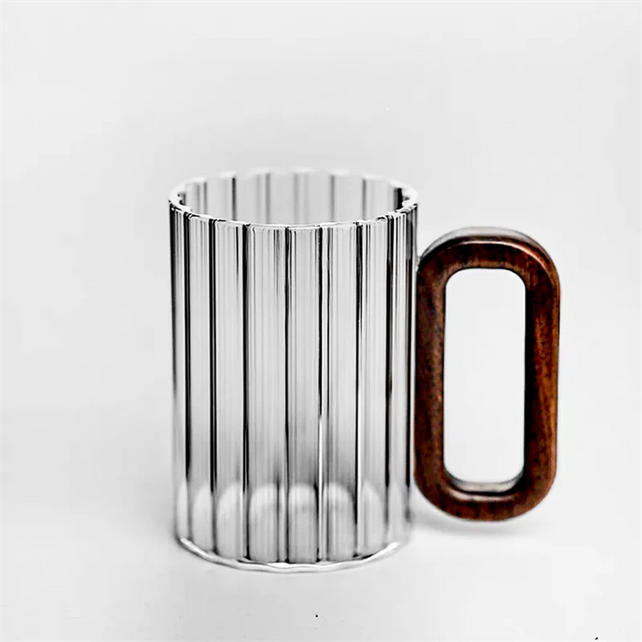 Pavina Striped Glass Mug