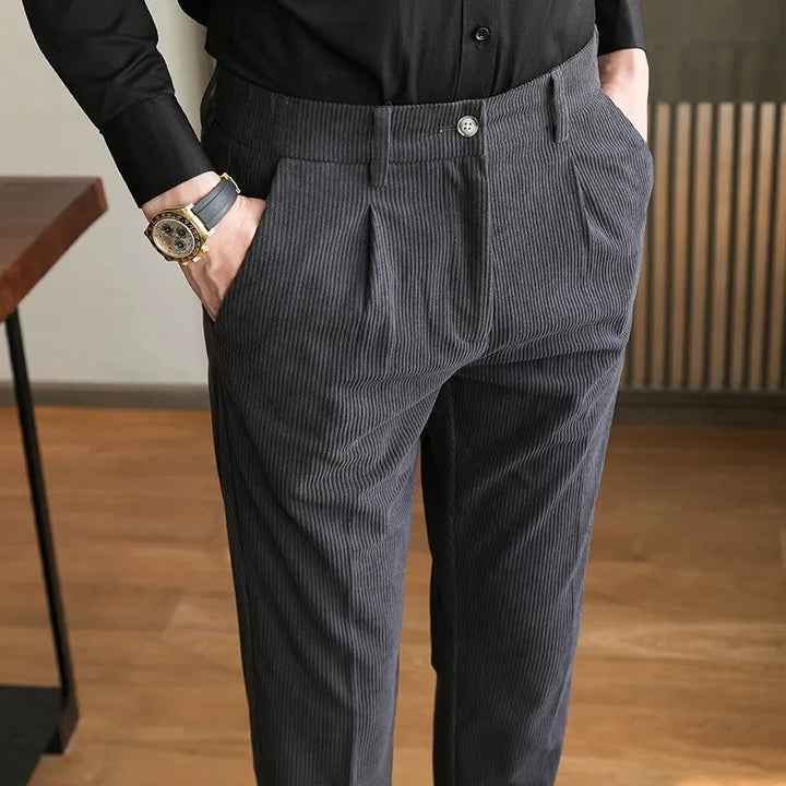 Visconti Corduroy Straight Leg Pants