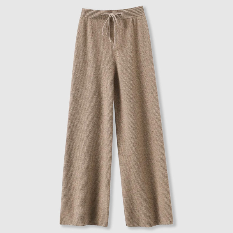 Sofia Amoretti Cashmere Wide-Leg Pants