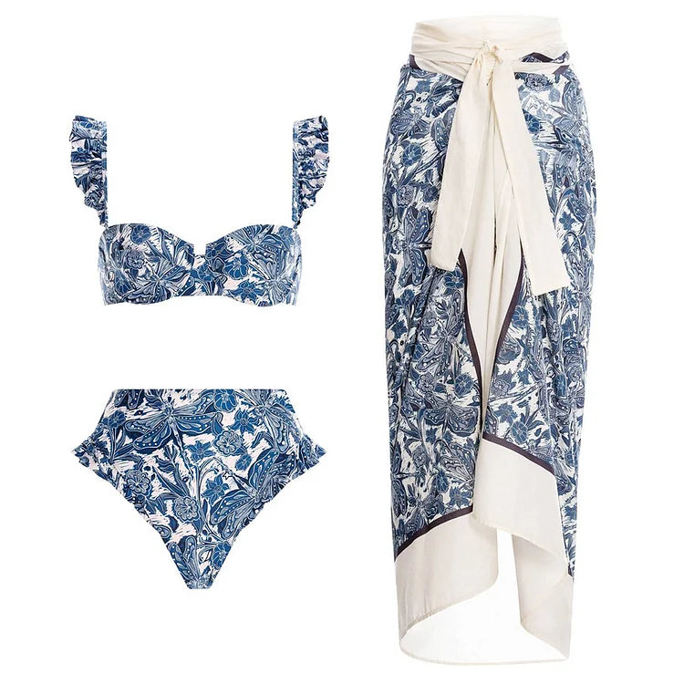 Blue Dragonfly 2 & 3-Piece Swim Set