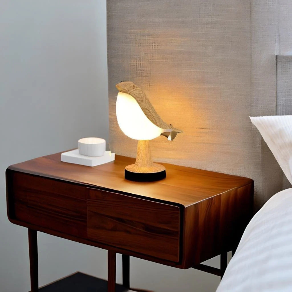 ZenGlow™ - Elegant Bird-Inspired Nightstand Lamp